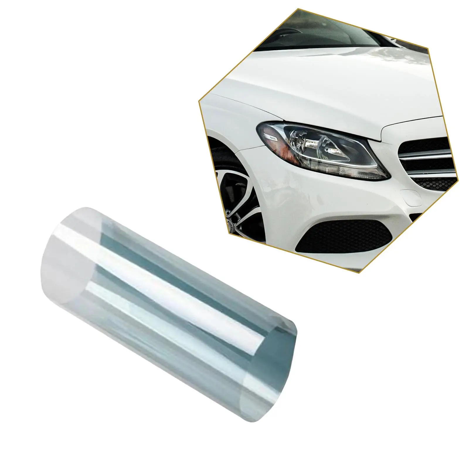 Universal Headlight Protection Film TPU Photochromic Invisible Self Healing Paint Protection Sticker High Transparency for Car