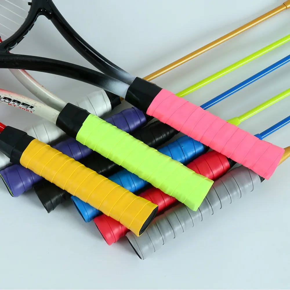 Anti-slip Sticky Tennis Racket Over Grip Sweatband Grip Tape Anti Slip Tennis Racket Sweatband Shock Absorption Accessory