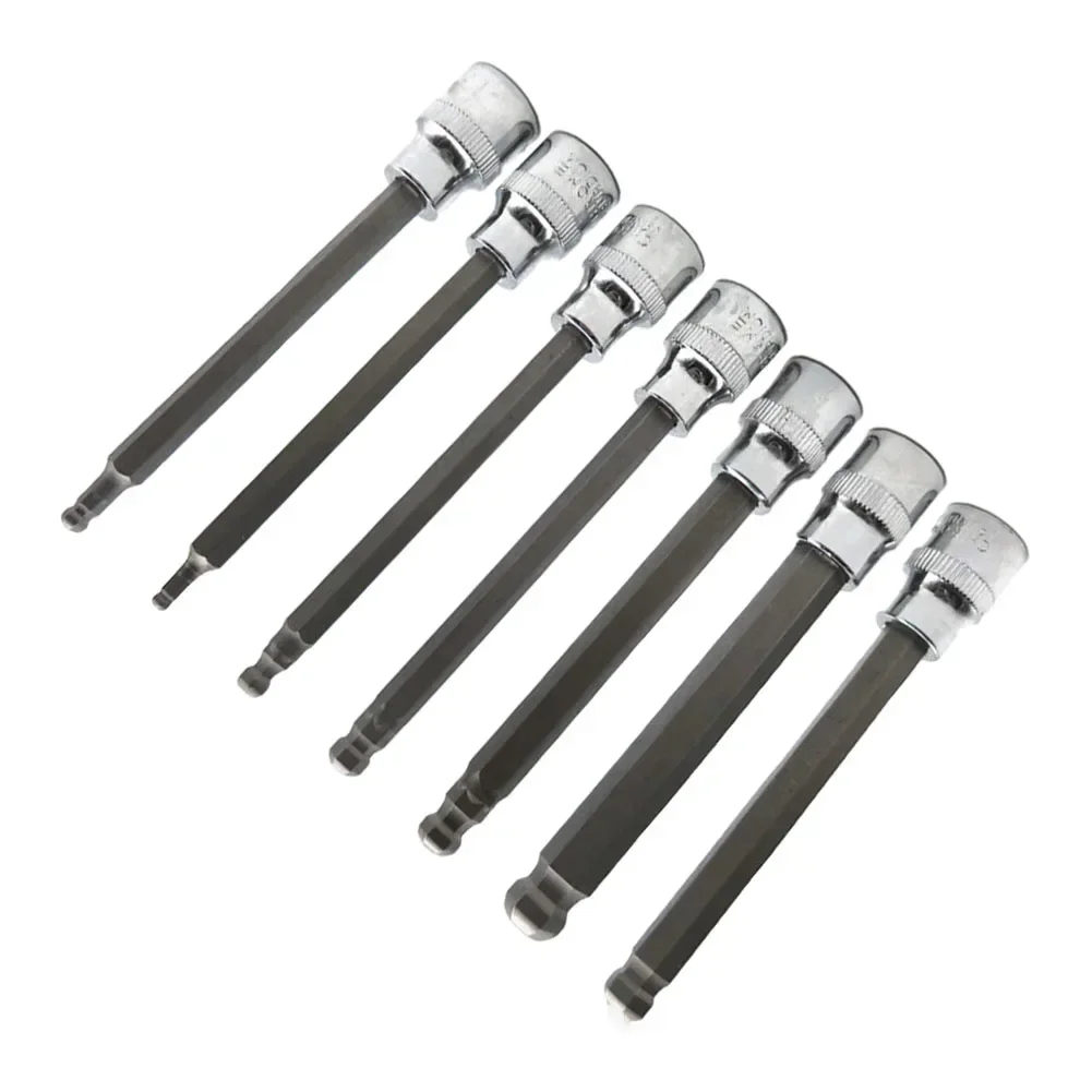 Imagem -03 - Soquete Chave Barra de Extensão Adaptador Quadrado Impact Drill Bits Ball End Hexagon Sockets Pol 8in 110 mm Pcs