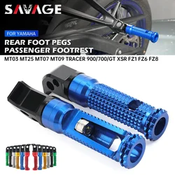 Rear Footrest Foot Peg For YAMAHA MT07 MT09 Tracer 700 900 XSR MT03 MT10 FZ8 FZ6 FZ1 YZF R3 Motorcycle Passenger Footpegs Pedal