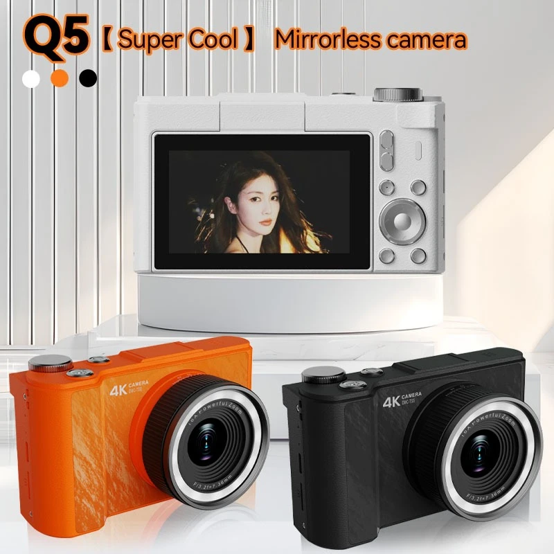 

4k Flip Screen 2.8 Inches 16x Zoom Digital Camera Photographic Cameras Vlogging Photocamera Vintage Vlog Photo Consumer