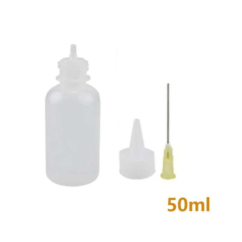 50ML Plastic Liquid Alcohol Bottle for Dispenser Rosin Solder Flux Paste for Phone PCB Cleaning Welding Repair Tools