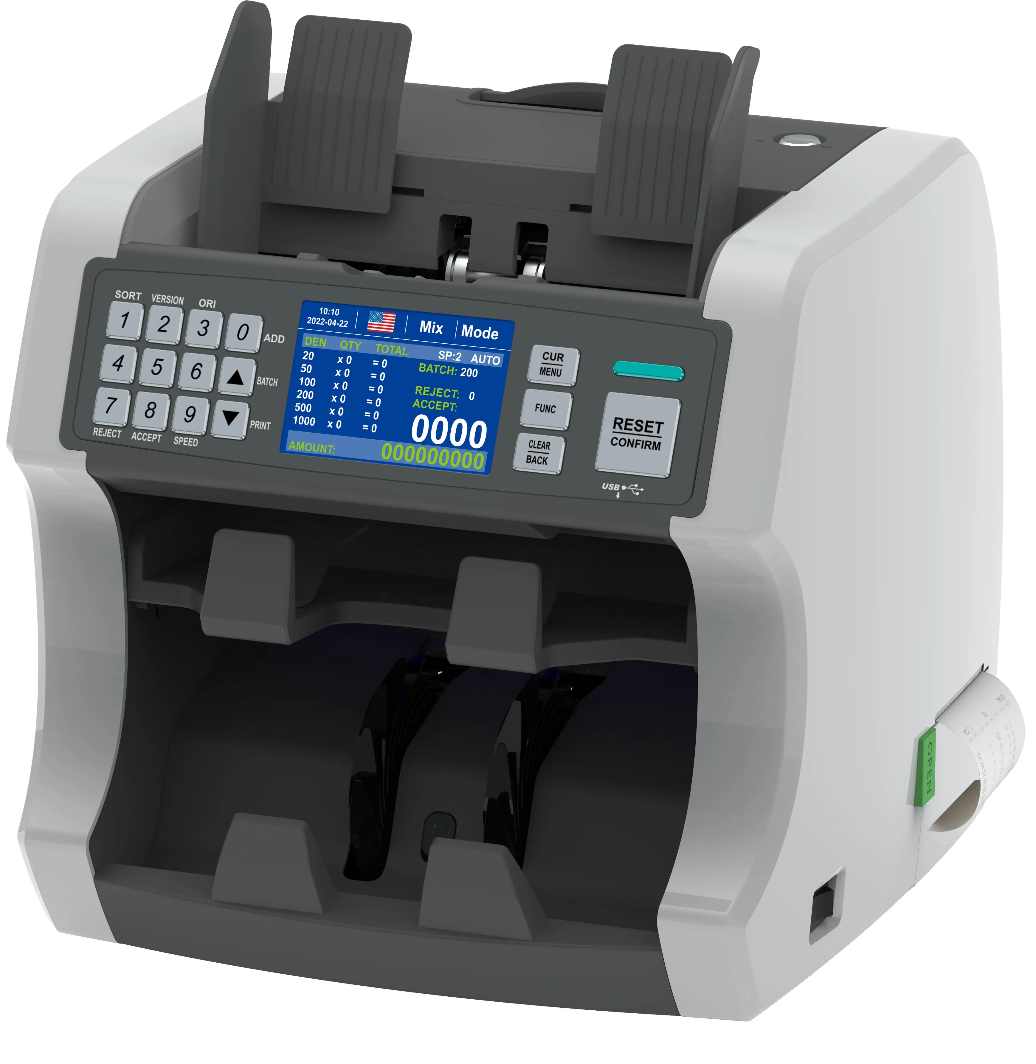 Money Printing hine Bill Counter hine Money Counting hine Fake Money Detector with UV MG IR CIS