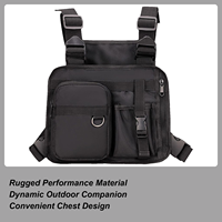 Mens Chest Bag Hiking Chest Pack Sports Bag Phone Holder Vest Pouch For Jogging Walking Women Workout Fishing Cycling Hunting