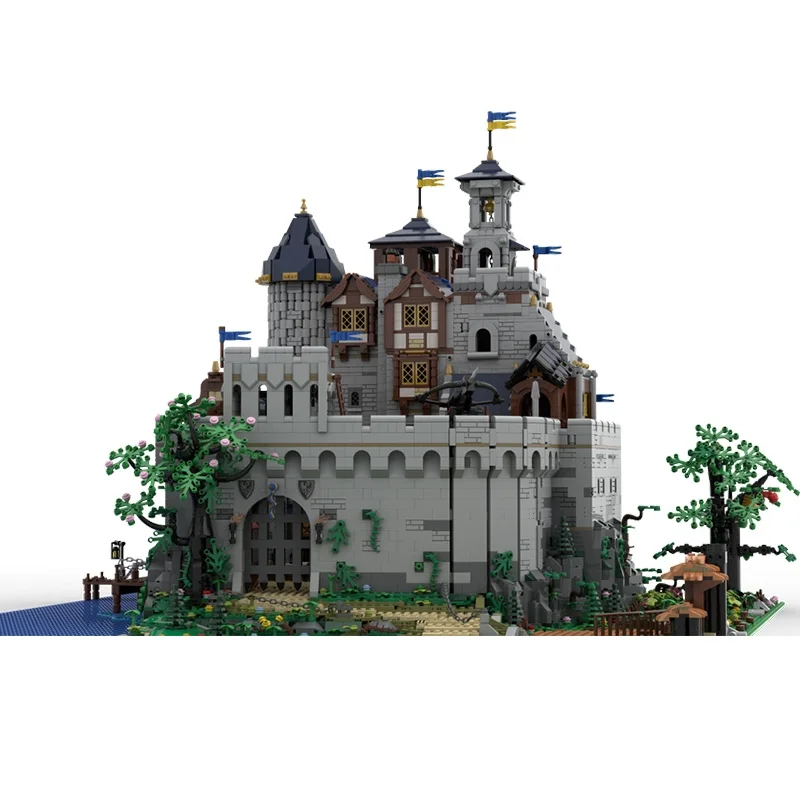 10648 قطعة MOC الصقر الأسود القلعة الملكية الصقور نموذج بناء هدايا عيد الميلاد كتل العمارة اللعب لتقوم بها بنفسك فكرة الإبداعية للأطفال #4