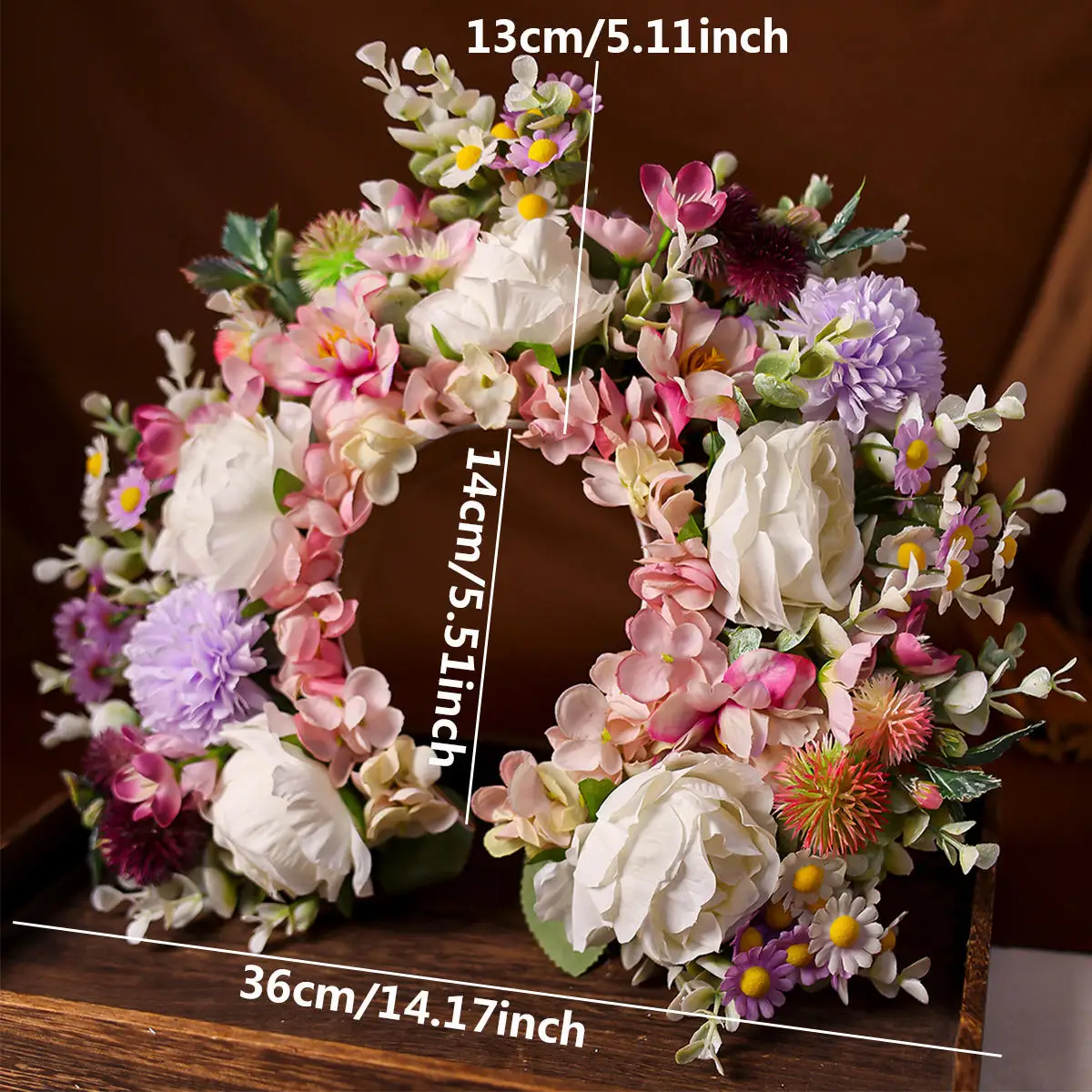 Handmade Colorful 3D Simulation Flower Princess Head Hoop Headband Headpiece For Women Bride Wedding Hair Accessories Hairbands image 3