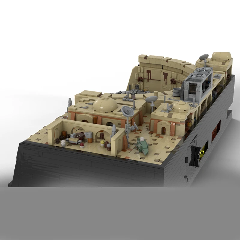 6649pcs MOC Docking Bay 94 Mos Eisley Midi Scale Diorama Star Battle Building Blocks Assemble creative Christmas toy Gift