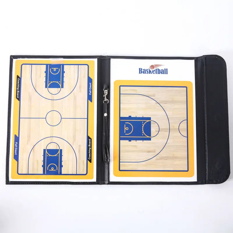 Portable Basketball Tactical Board Coach Instruction Book Basketball Teaching Coach Book Folding Magnetic Erasable Tactical Book