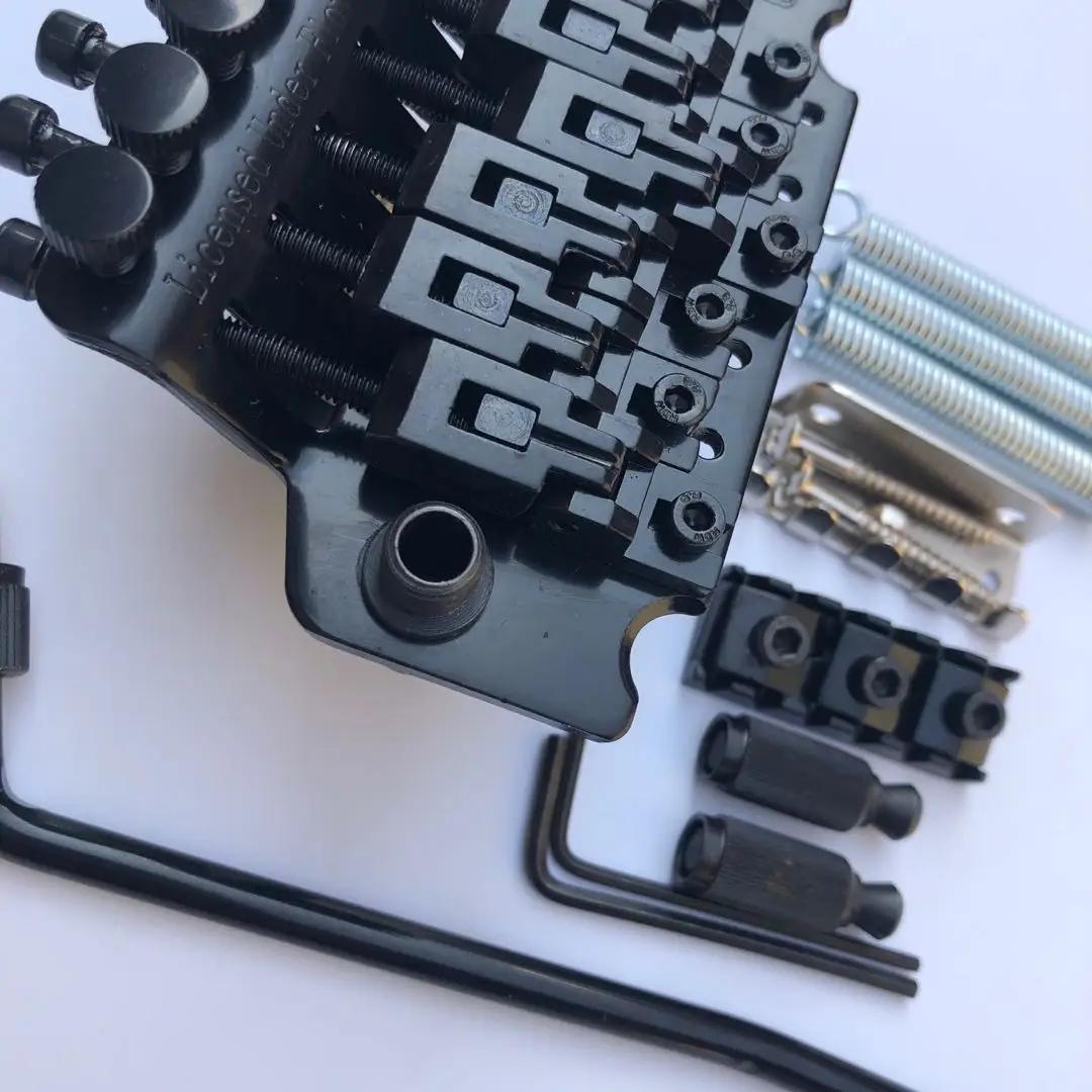 IBZ Guitar Tremolo System Bridge Fixed Double Shake Electric Guitar 42mm nut Black