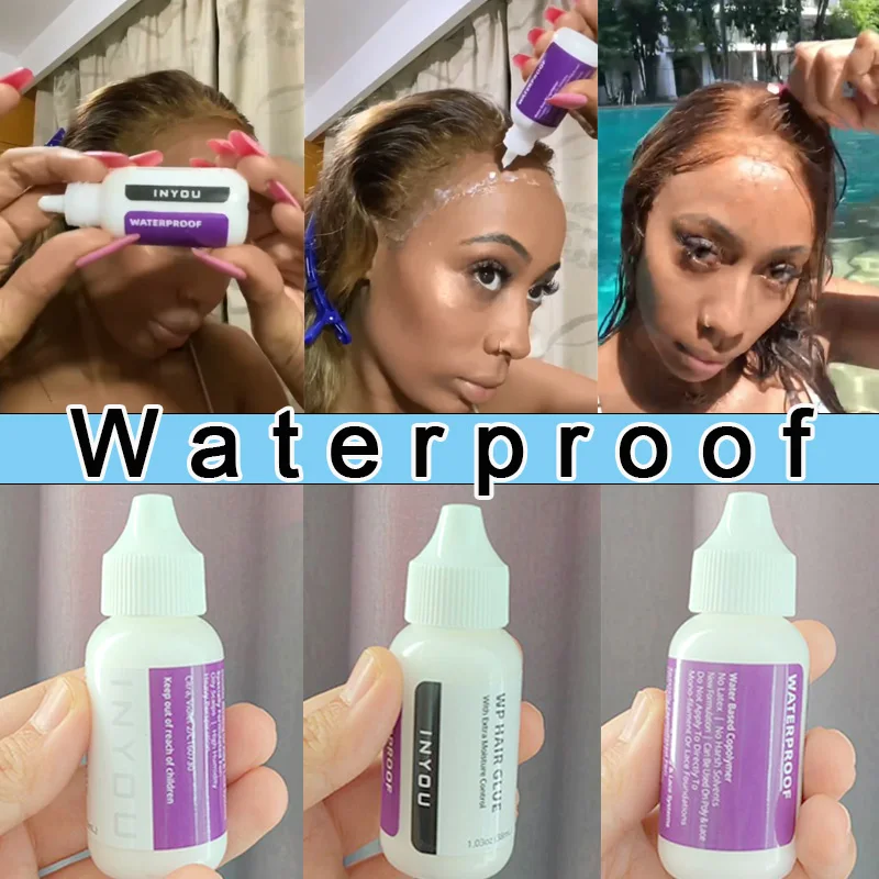 Wig Glue For Front Lace Wig Waterproof Strongest Hold Lace Glue Adhesives Para Cabello 10Pcs Wig Bonding Glue Cola Para Lace