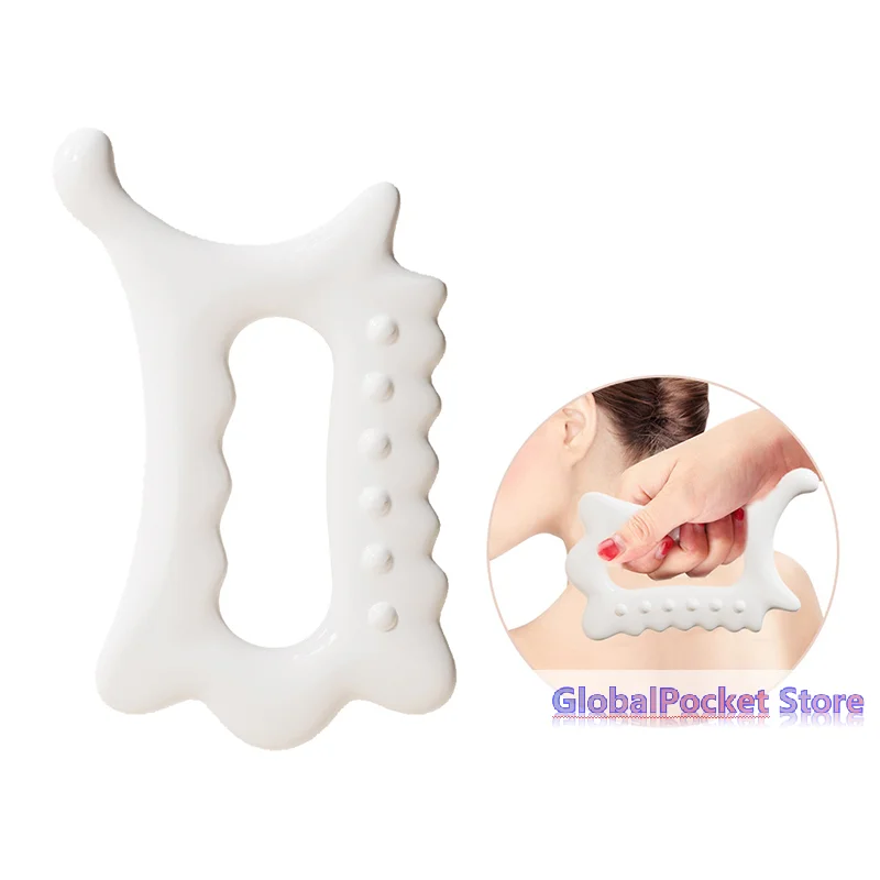 [TG823]Facial Gua Sha Massage Board Resin Reduce Fat Static Free Portable Full Body Scraping Plate For Women Adults
