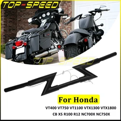 Motorcycle Z-Bar Handlebar For Honda VT400 VT750 VT1100 VTX1300 VTX1800 CB XS R100 R12 NC700X NC750X 25mm Steel Drag Handle Bars