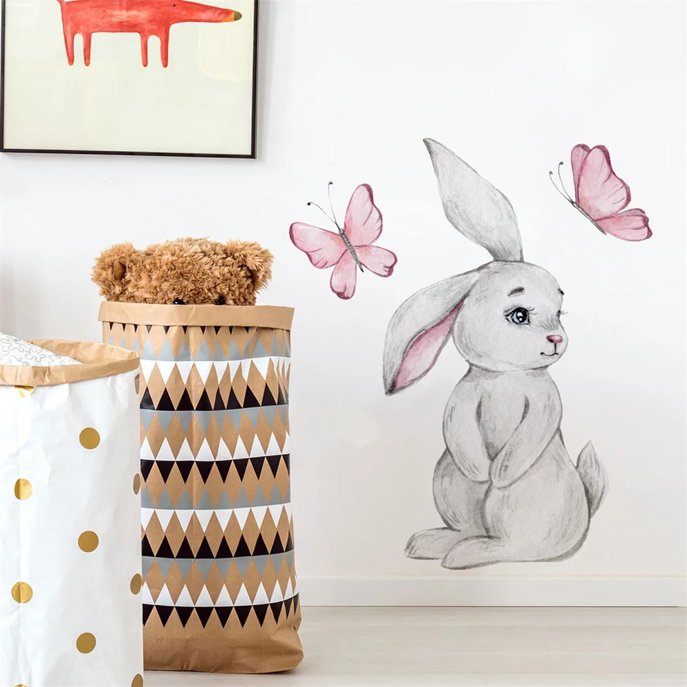 Cute Cartoon Lovely  Wall Sticker Removable Peel-Stick Lovely Animals Decals Wall Decor For Kindergarten Living Room