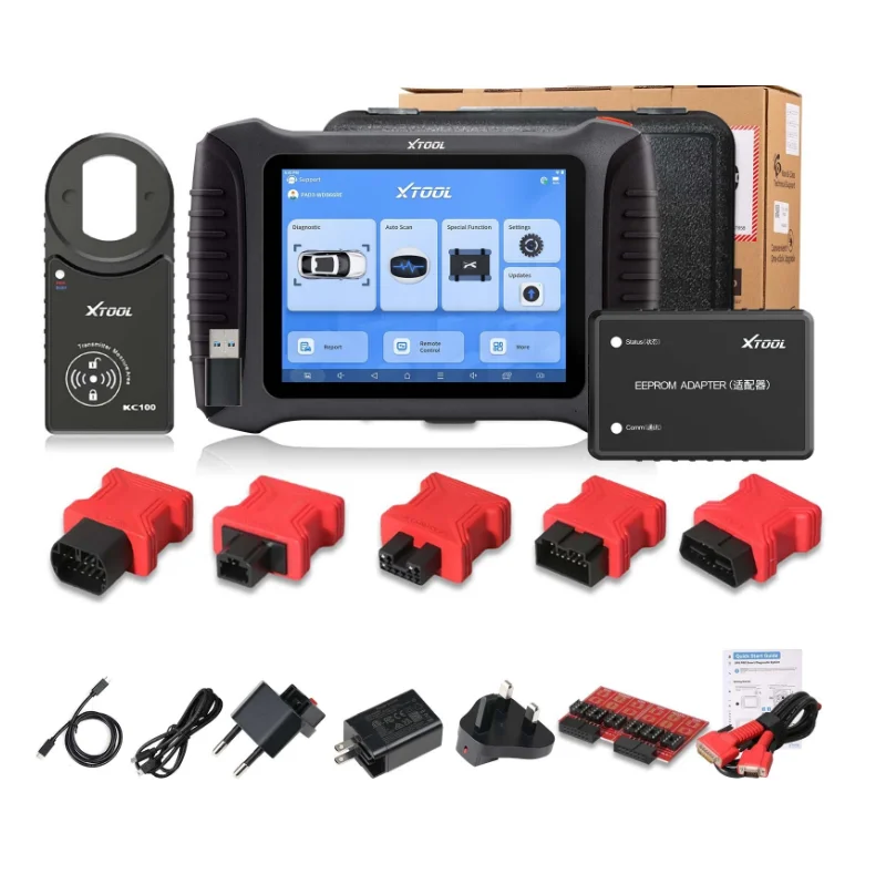

2025 X100 PAD3 V2.0 With KC100 OBD2 Scanner ECU Coding Add Keys FCA DoIP 38+ Services Diagnostic Tool Key Programmer