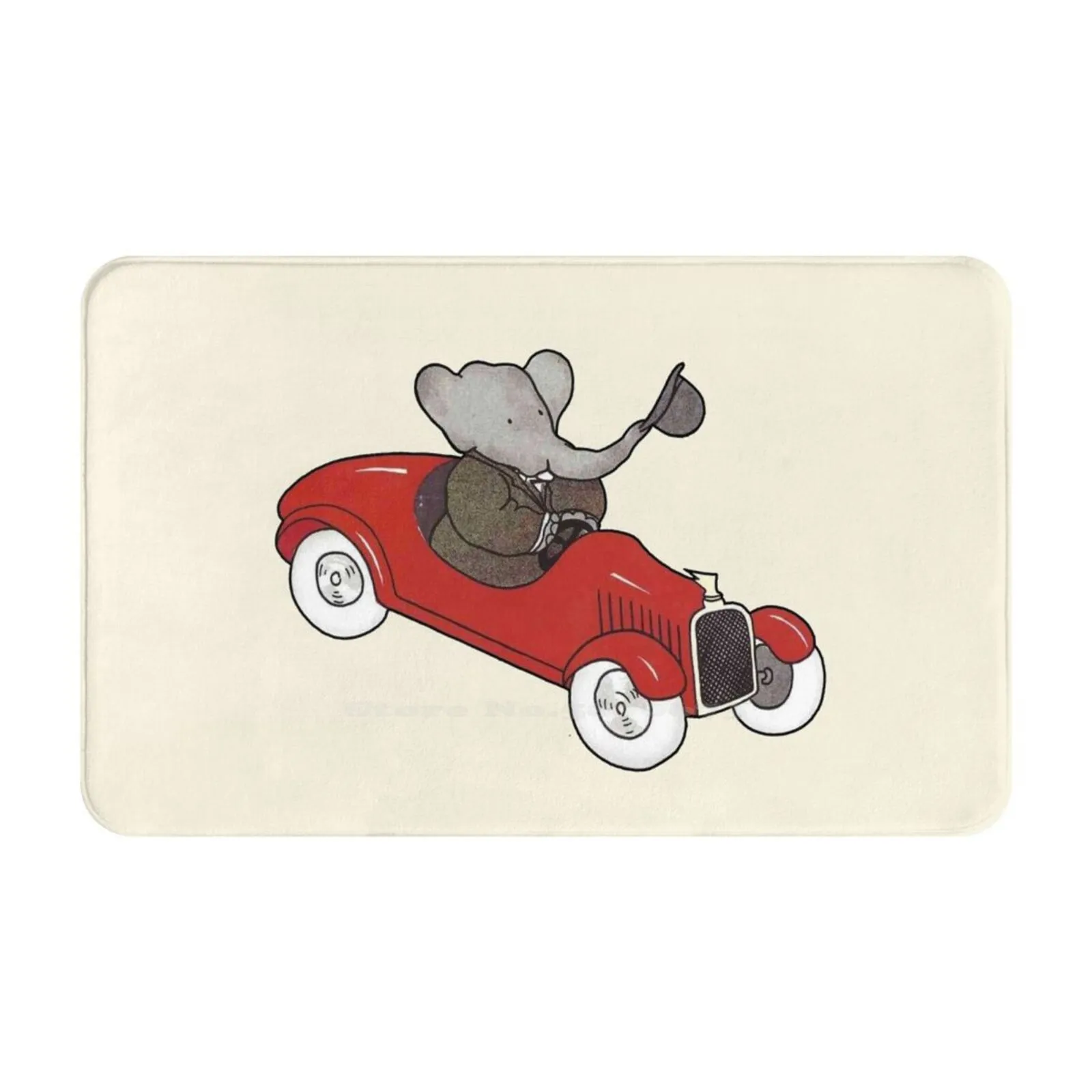 Babar Drives A Car Soft Cushion Car Home Carpet Door Mat Babar The King Of The Elephants Babar Babar Babar Babar The Little