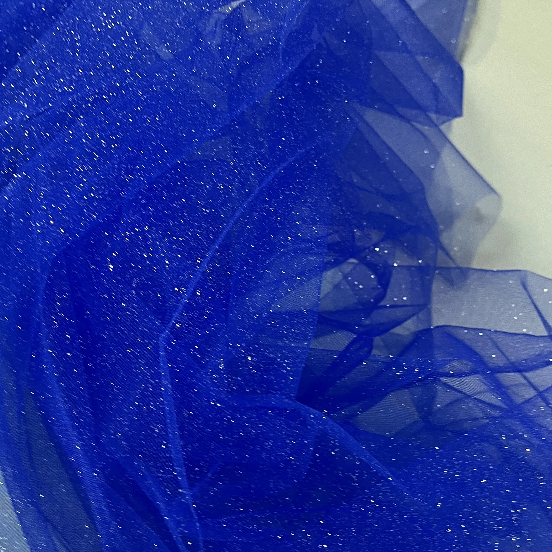 champagne Glitter Sequin tulle Silver Mesh Sparkle Fabric For Party Wedding Dresses Diy Sewing Champagne, Black White Color