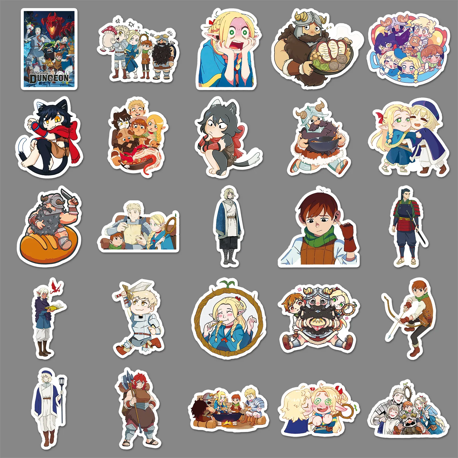 50 Uds. De pegatinas de grafiti deliciosas en mazmorras, pegatinas personalizadas de decoración de dibujos animados de Anime, bricolaje, guitarra, taza de agua, monopatín