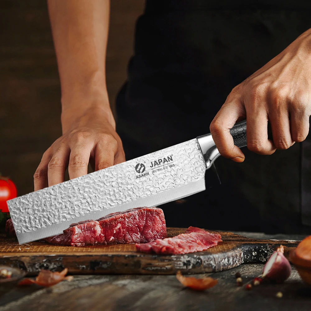 Stainless steel chef's knife, sharp kitchen cutting knife, fruit and vegetable peeler high-hardness meat and fruit cutting knife - view 3