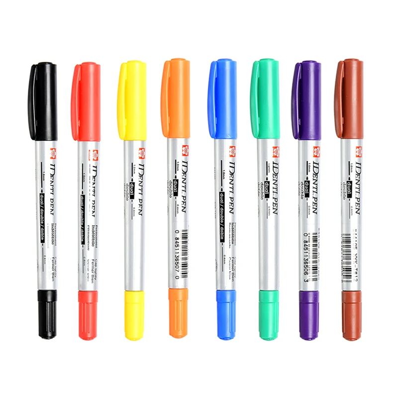 

1pc Japan SAKURA Oily Double-nib Marker Waterproof Color Marker Pen CD Disc Marker Pen Writing Supplies