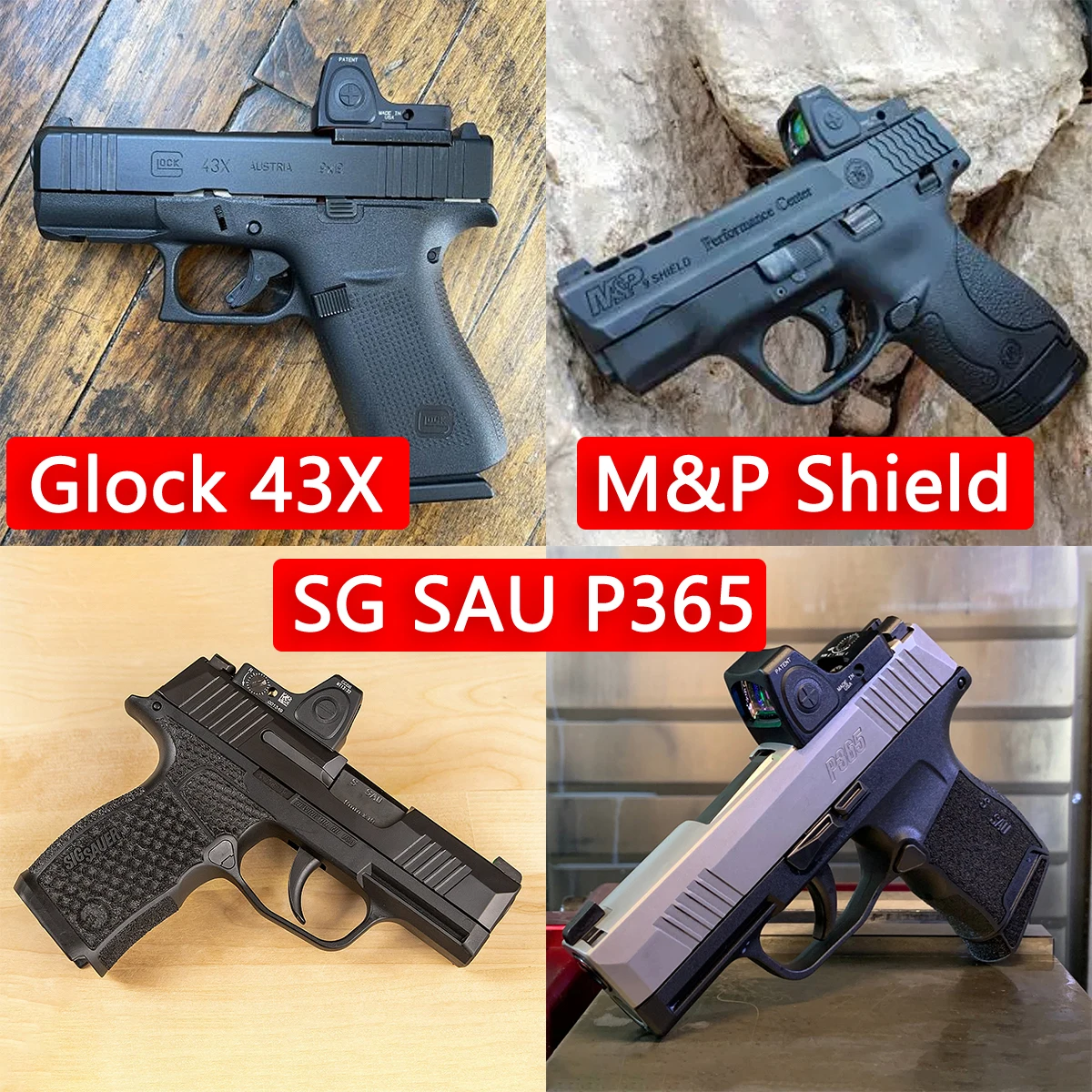 

RM CC Red Dot Sight Reflex Scope For Glock 43X / SG P365 / M&P Shield Compact Pistol and 20mm AR15 M4 Nylon RM-cc Riflescope