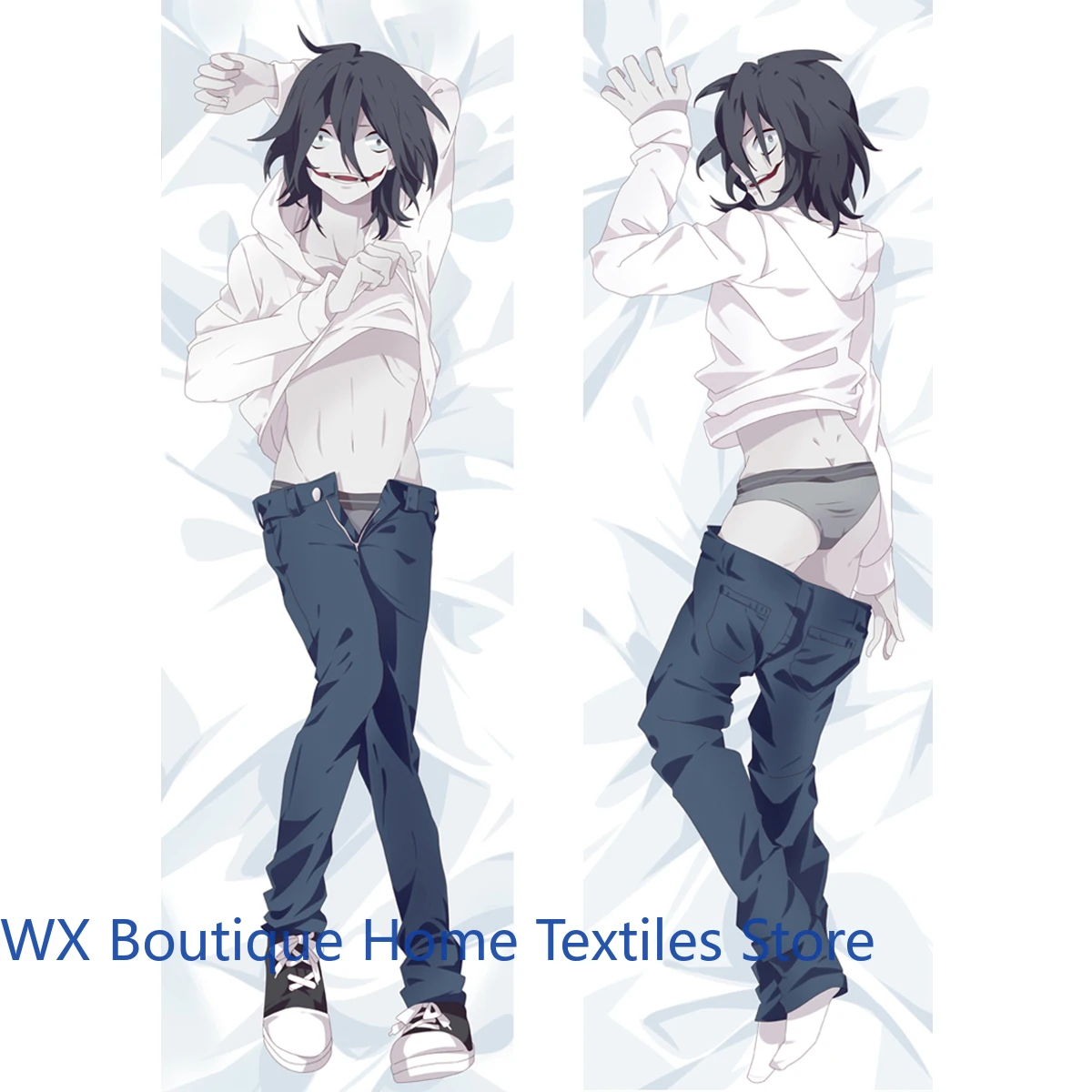 애니메이션 쿨 보이 다키마쿠라 잘 생긴 남성 베개 커버 데스 노트 캐릭터 바디 베개 케이스