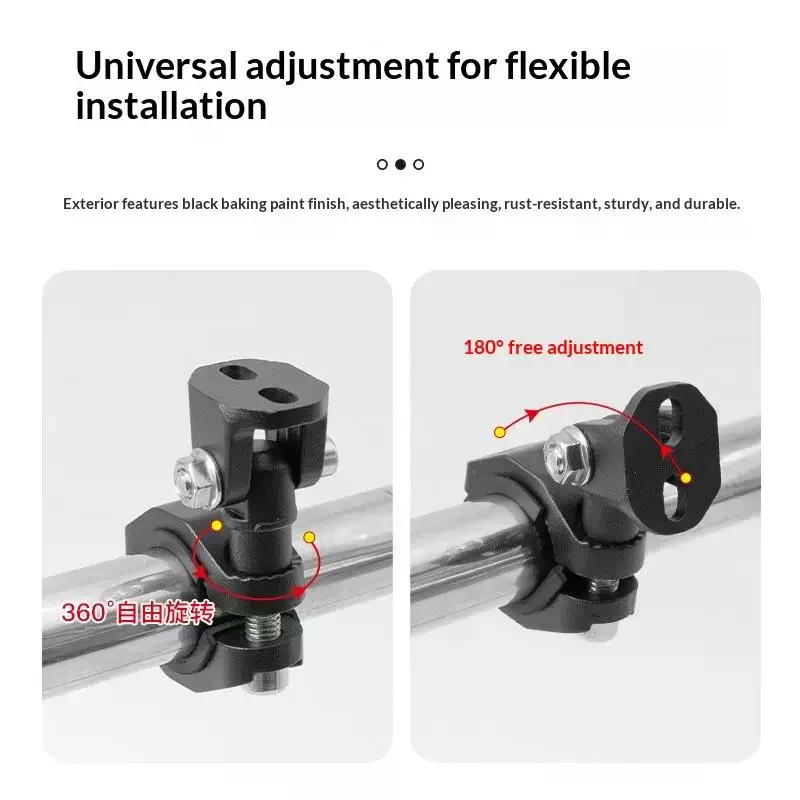 1Pcs Aluminum Alloy Clamp Bracket 360 Degree Adjust: Easy Install For Bike Flashlight