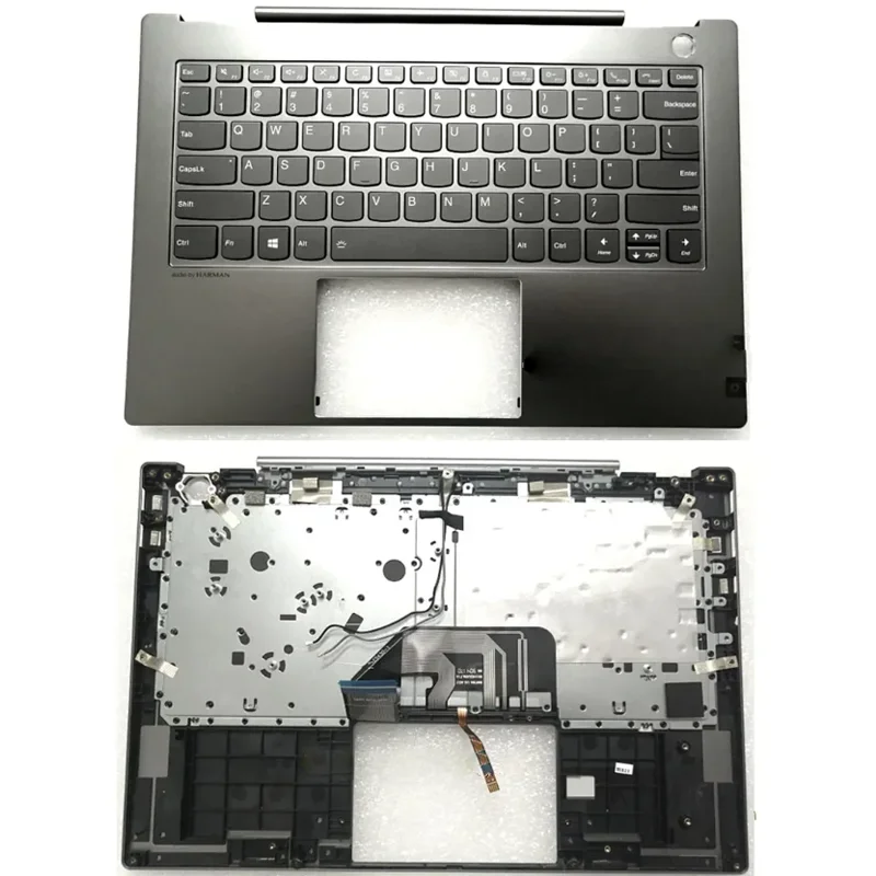 

New Laptop Parts Replacement for Lenovo Thinkpad S540-14 WEI6 PRO-14IWL Palmrest US Keyboard Upper Cover Case Gray