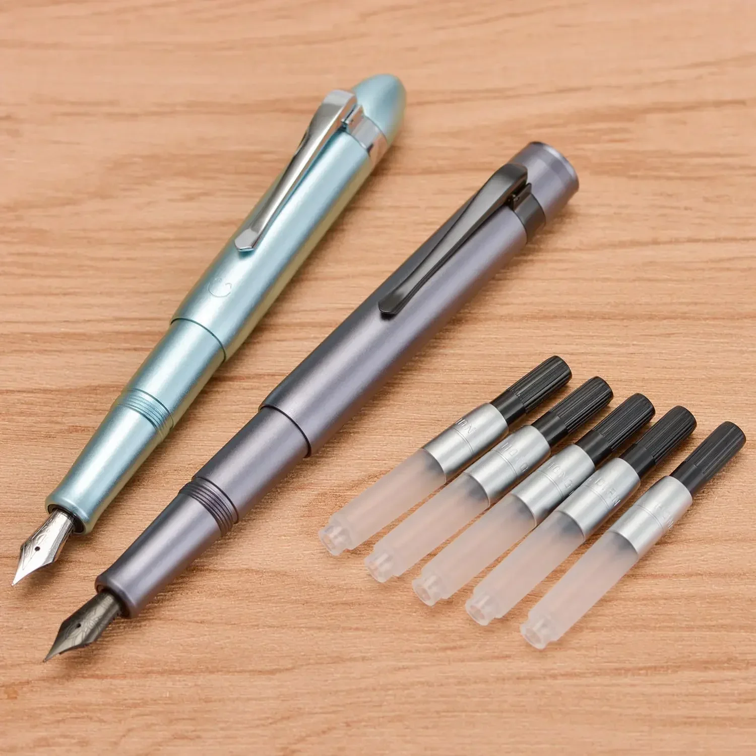 Hongdian - Convertidor de tinta para pluma estilográfica, paquete de 5, diámetro de orificio de 3,4 mm, estilo corto, compatible con mini pluma estilográfica de bolsillo M1 M2