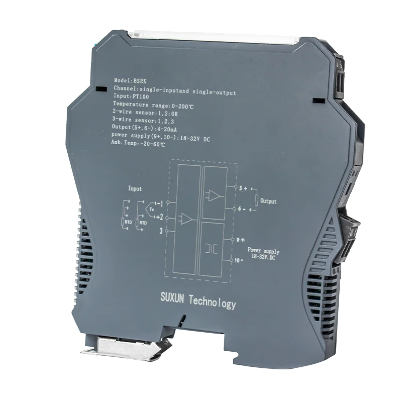 Trasmettitore di temperatura tipo K 2 in 2 out 0-1300 gradi 4-20 mA 0-10 V 0-5 V Trasduttore di segnale di temperatura termocoppia con uscita 1-5 V