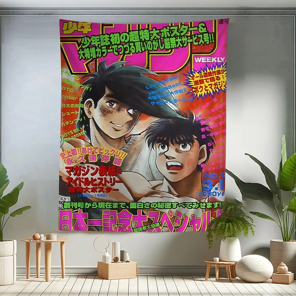 Hajime No Ippo Comics Chart Tapestry For Living Room Home Dorm Decor Art Home Decor