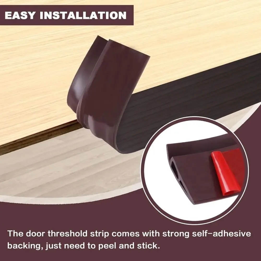1Pc/1M Wood Grain Floor Transition Strip Self Adhesive Edging Trim Strip Cuttable Carpet To Tile Edging Trim Strip Home Decor