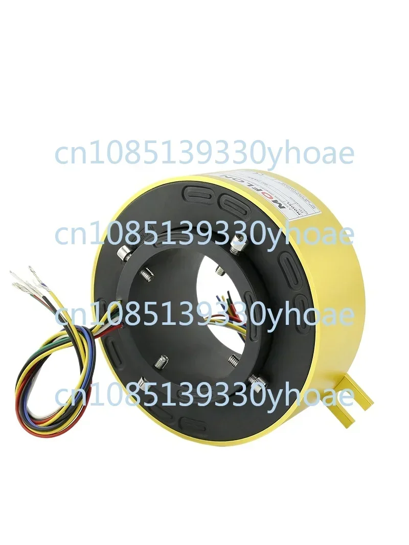 360 rotating conductive slip ring inner hole 90 100 outer diameter 185mm wire rotary joint