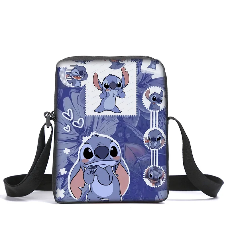 Disney Lilo & Stitch Men Women Chest Bags Shoulder Bag Canvas Handbag Cute Outdoor Shopper Bag Crossbody Hand Bags Ladies Purses