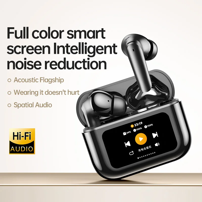 

Wireless Earphone Bluetooth 5.3 Headphone 60H Playback LED Power Display Ear Buds Mic Noise Cancellation Stereo Sound Earphones