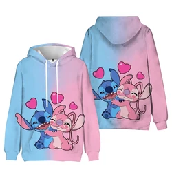 Disney's Lilo&Stitch Cartoon Anime Women's Hoodie Spring and Autumn Edition Women's Hoodie 2024 New Fashion Couple Sportswear To