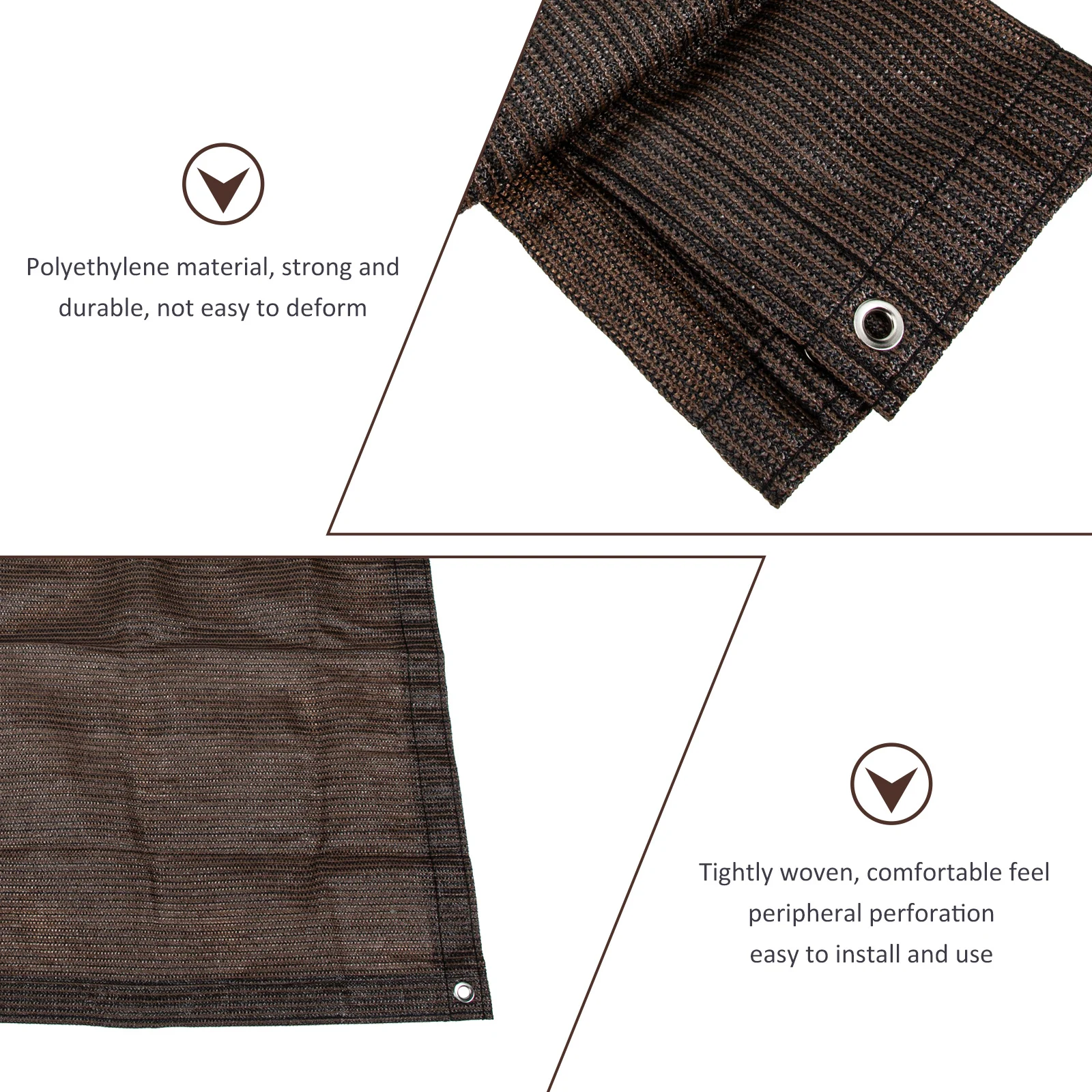 

Balcony Sunshade Net 2M X 3M Heavy Duty Outdoor Shading Mesh for Garden Yard Patio Canopy Wind Protection Cover