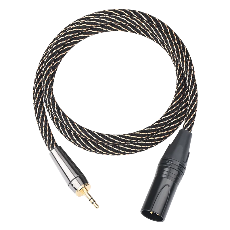 Cavo audio HIFI da 3,5 mm a XLR placcato oro da 3,5 mm maschio a XLR maschio a 3 pin per microfono Altoparlanti Console audio
