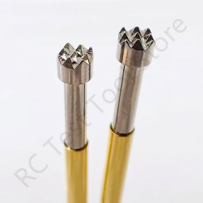 100PCS P125-H Spring Test Probe Test Pin Pogo Pin Electronic PCB Test Tool 33.35mm Pin Dia 2.02mm Test Accessory Head Dia 2.5mm