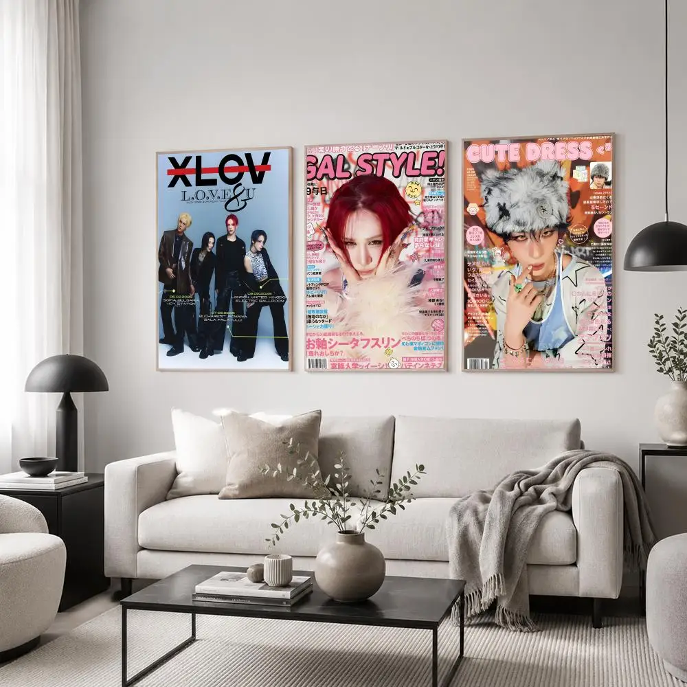 K-KPOP XLOV Poster poster stickers, suitable for bedroom, living room, home decoration