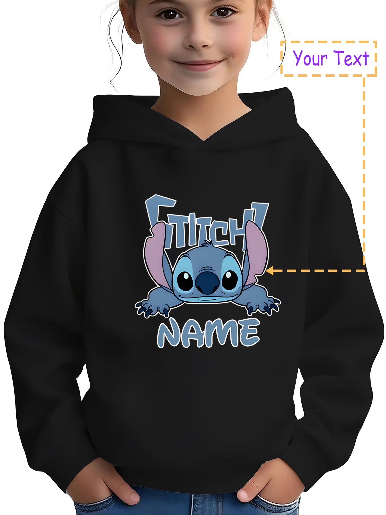 

MINISO Disney Mickey Mouse Hoodie - Sitting Mickey Mouse with name, full of cuteness, perfect for kindergarten activities and ca