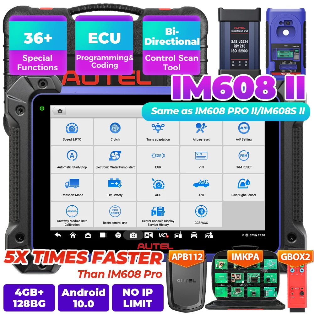 

Autel MaxiIM IM608 II IMMO Key Programmer Top Automotive Diagnostic Tool IM608 PRO II Key Fob Programming Tools