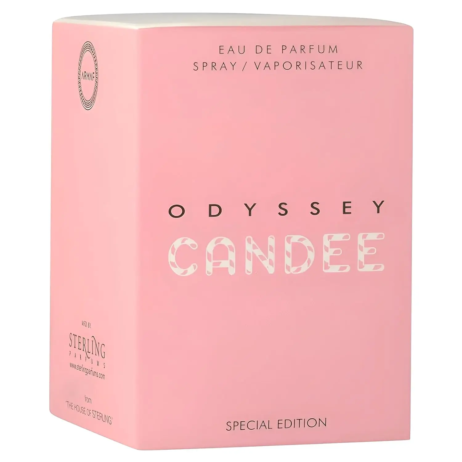 Armaf Odyssey Candee EDP 3,4 onças – Perfume Frutado Floral Doce de Longa Duração, Presente Ideal de Natal de Ação de Graças de Halloween para Mulheres