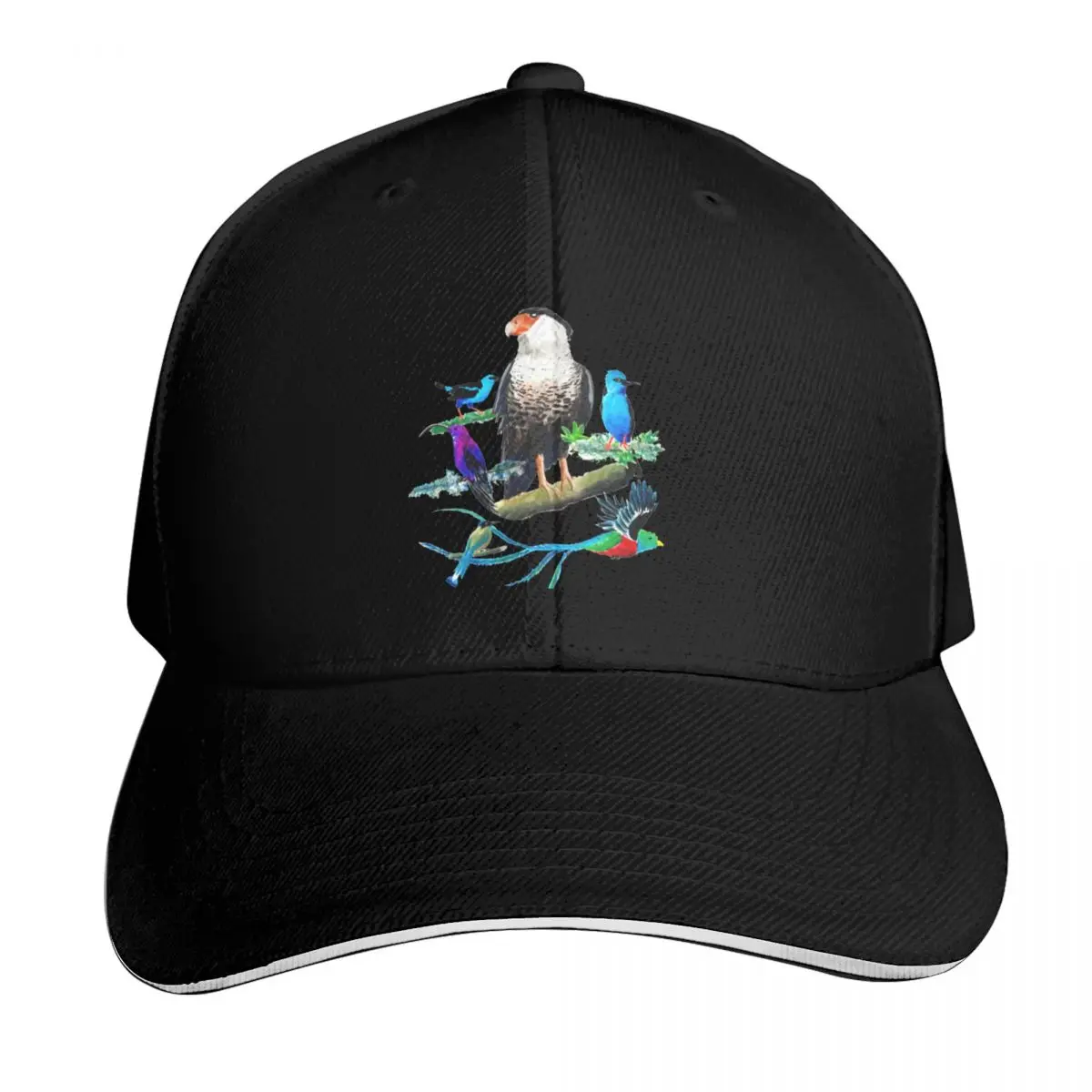 Caracara Tropical Exotic Birds Collection Baseball Cap Six Panel Structured Crown Sun Protection UPF 50+ Breathable Mesh Back