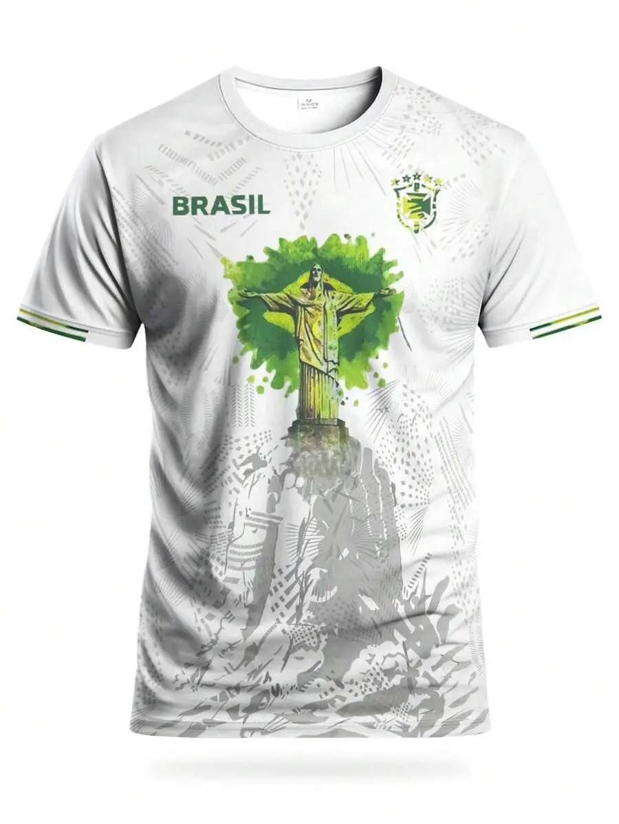 

Brazilian Men's Football Soccer Jersey Shirt Goalkeeper Professional Training Uniform Mexican Men's Kids Adult Short-Sleeve Pro