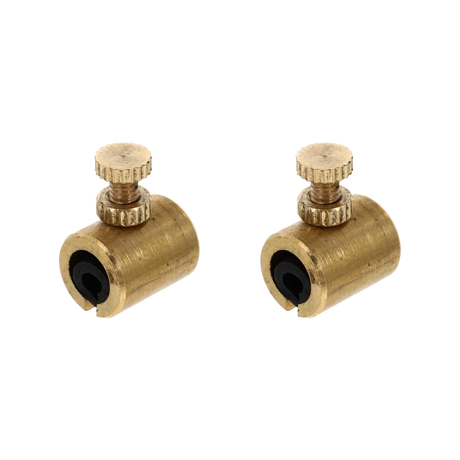 2 Pcs Violin Wolf Sounder Suppressor Tone Mute Eliminator Golden