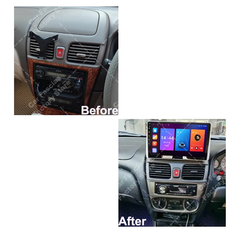 10.1 Inch Car Radio Fascia For Nissan Sentra Almera 2000-2006 2Din DVD GPS MP5 Android Player Stereo Panel Dash Frame Installati