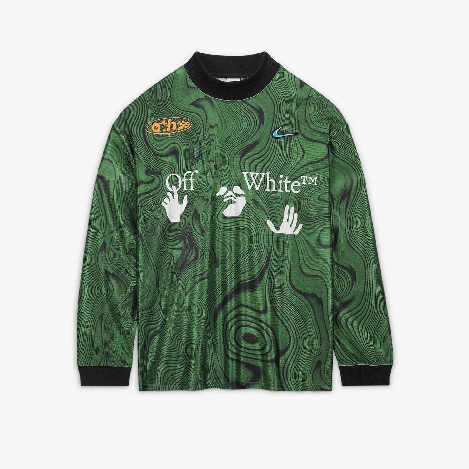 

Мужская спортивная футболка Nike Authentic Off-White с принтом и длинными рукавами FQ0998-389