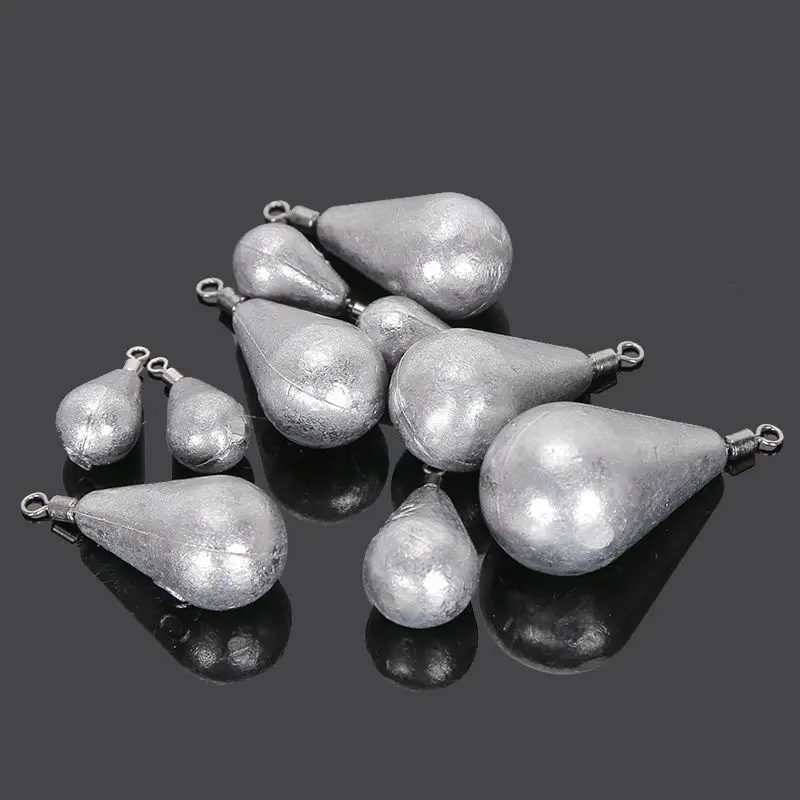 Angeln Blei Sinker mit Wirbeln Blei Anhänger Wirbel Drop Blei Sinker 7,5g/15g/30g/45g/60g/75g/150g Angeln Zubehör – Detail 4