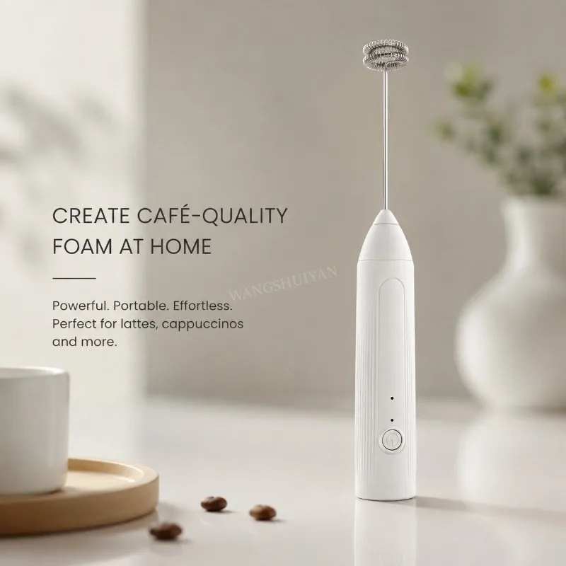 Electric Coffee Milk Foaming Mixer Coffee Creamer Whisk Handheld Egg Beater Froth Mixer Kitchen Automatic Kitchen Whisk Tools