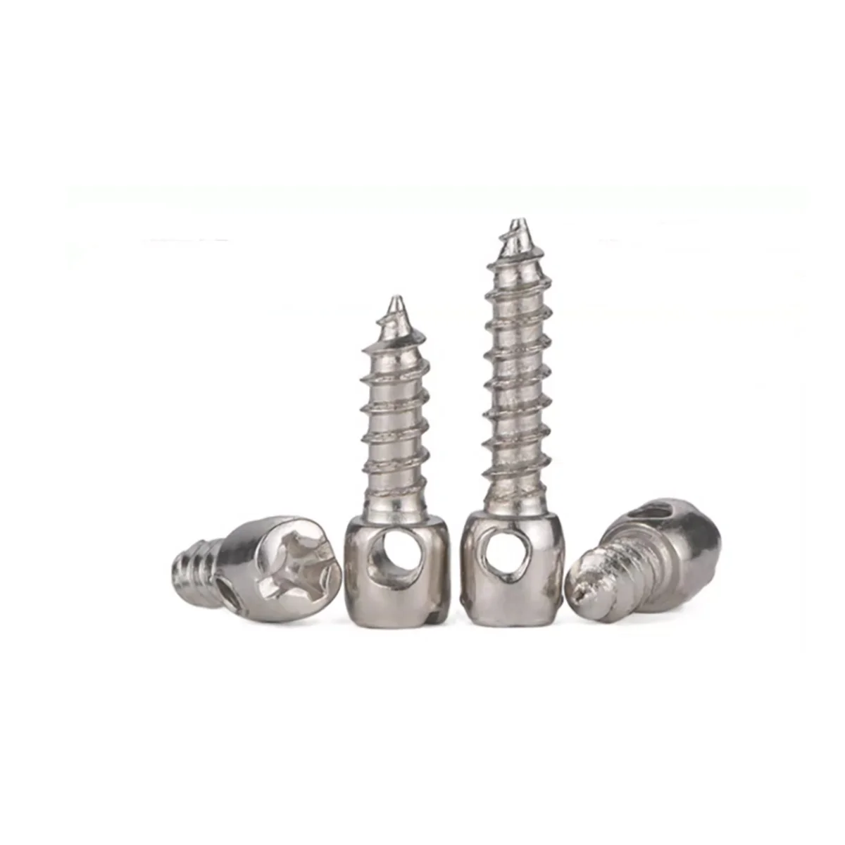 

Carbon Steel Nickel Plated Self Tapping Screws With Holes